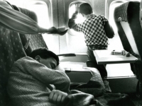 untitled from Earthquake, Armenia series [children survivors in a plane] 