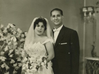 Untitled (portrait of a newlywed couple, Cairo)