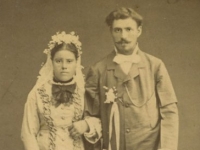 untitled (studio portrait of a newly married couple from Baku)