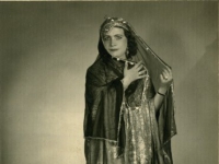 Untitled (studio portrait of a woman in a long veil)