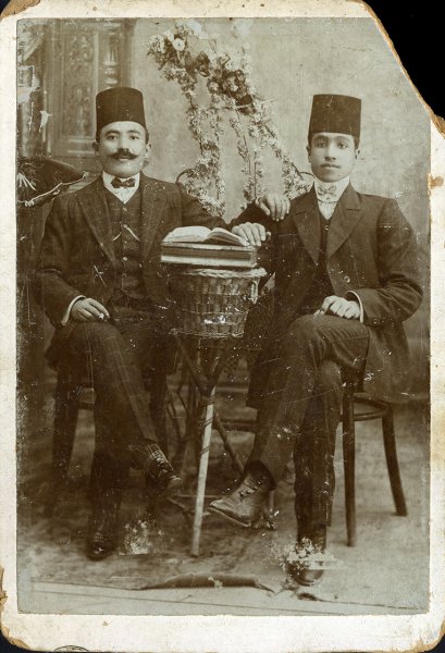 Untitled (Studio portrait of two Arab gentlemen)